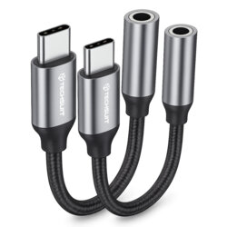 [Pachet 2x] Set adaptoare audio premium Type-C Techsuit FuseXound AC12