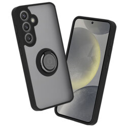 Husa Samsung Galaxy S24 Techsuit Glinth cu inel suport stand magnetic, negru
