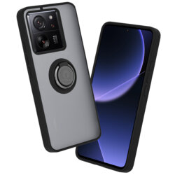 Husa Xiaomi 13T Pro Techsuit Glinth cu inel suport stand magnetic, negru