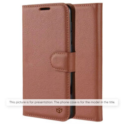 Husa Honor 400 Pro Techsuit Leather Folio, maro