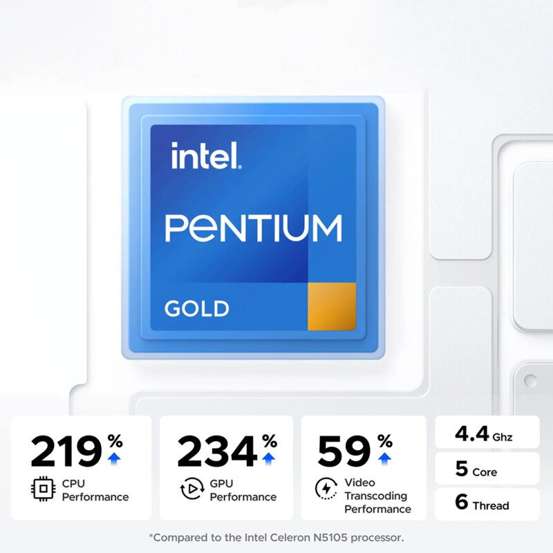 Statie de stocare date digitale (NAS) 136TB Ugreen, X86 Intel® Pentium® Gold, 35261