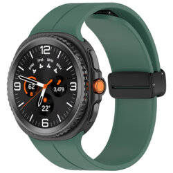 Curea Samsung Galaxy Watch8 40mm Techsuit, verde inchis, W011