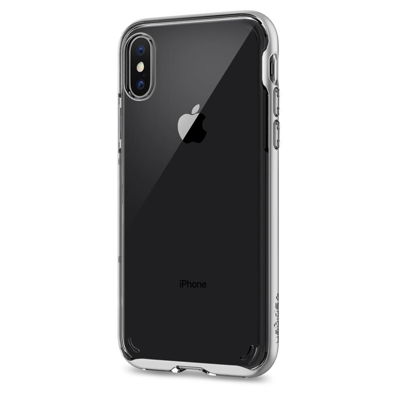 Bumper Spigen iPhone XS Neo Hybrid Crystal - Satin Silver