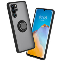 Husa Huawei P30 Pro New Edition Techsuit Glinth cu inel suport stand magnetic, negru