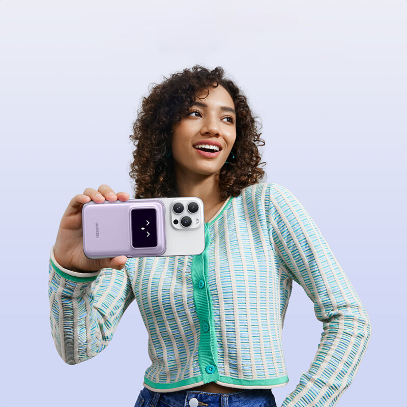 Power bank wireless cu display, 5000mAh Ugreen, mov, 35606