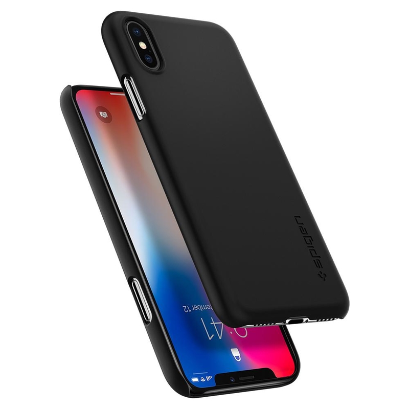 Bumper Spigen iPhone XS Thin Fit - Black