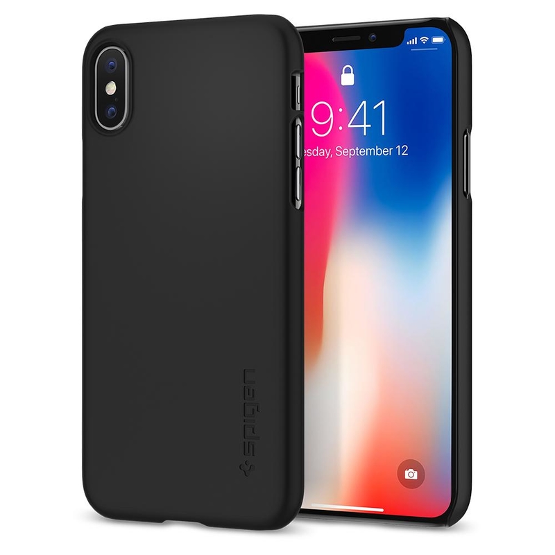 Bumper Spigen iPhone XS Thin Fit - Black