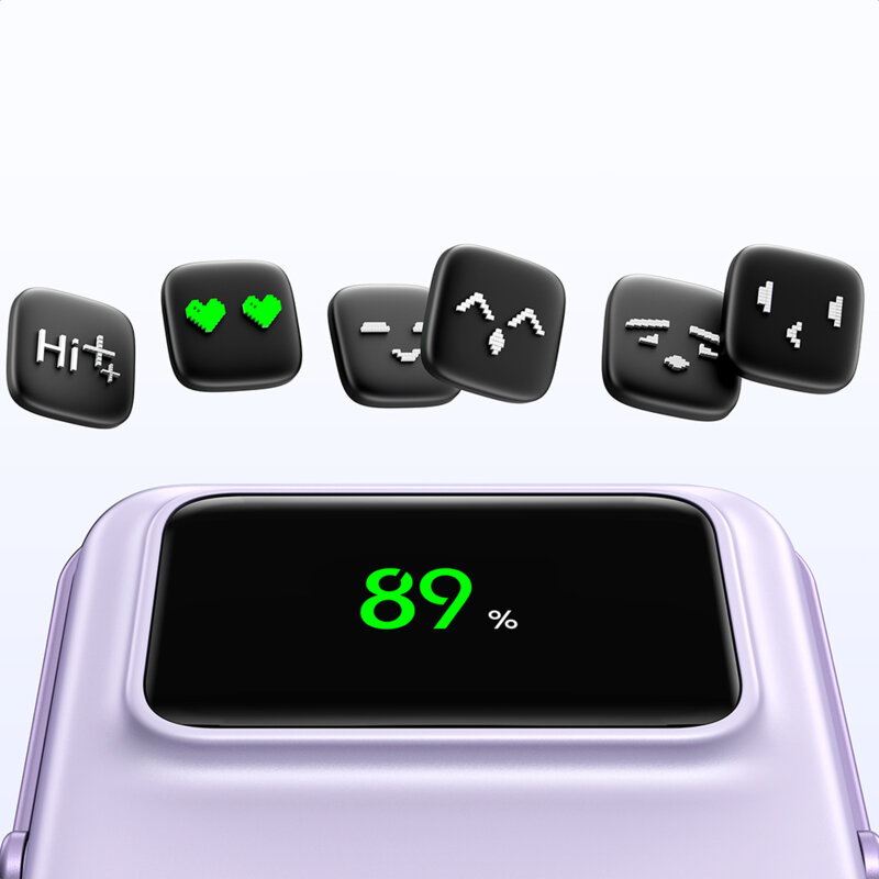 Power bank wireless cu display, 5000mAh Ugreen, gri, 35605B