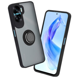 Husa Honor 90 Lite Techsuit Glinth cu inel suport stand magnetic, negru