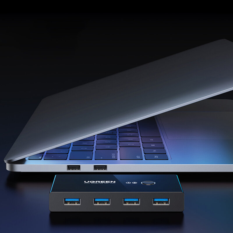 Hub 4x USB, docking station Ugreen Sharing Switch Box, 30768