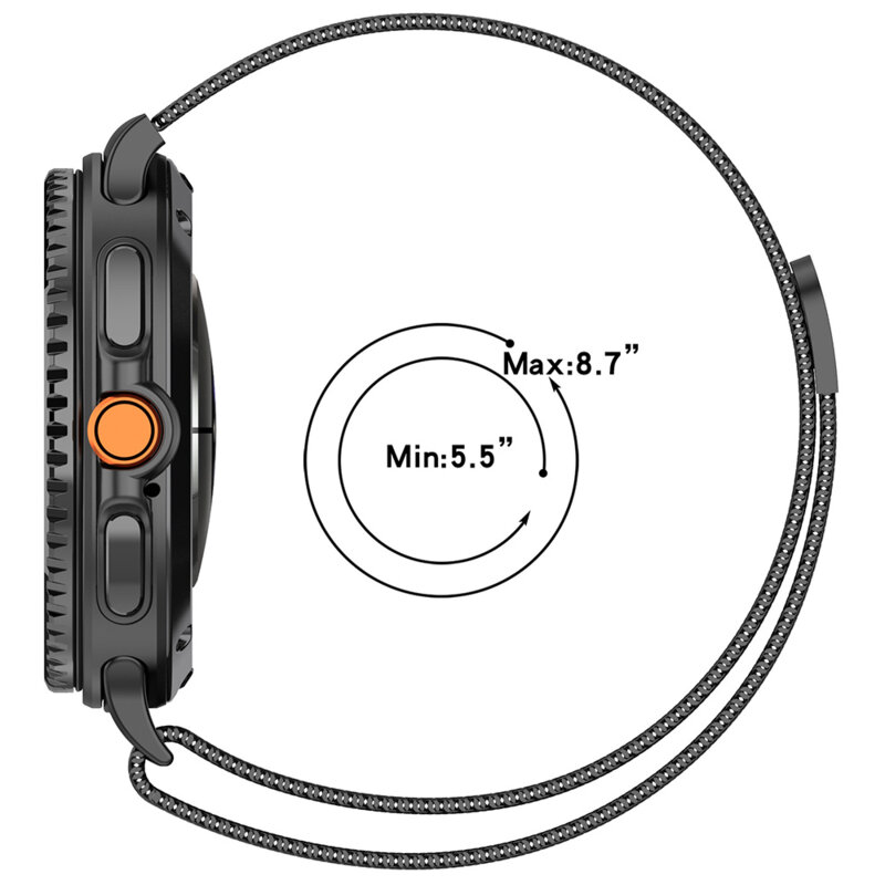 Curea Samsung Galaxy Watch8 44mm Techsuit, roz, W009