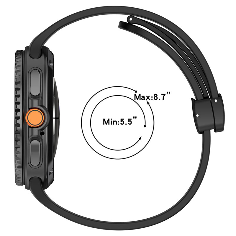 Curea Samsung Galaxy Watch8 44mm Techsuit, bleumarin, W011