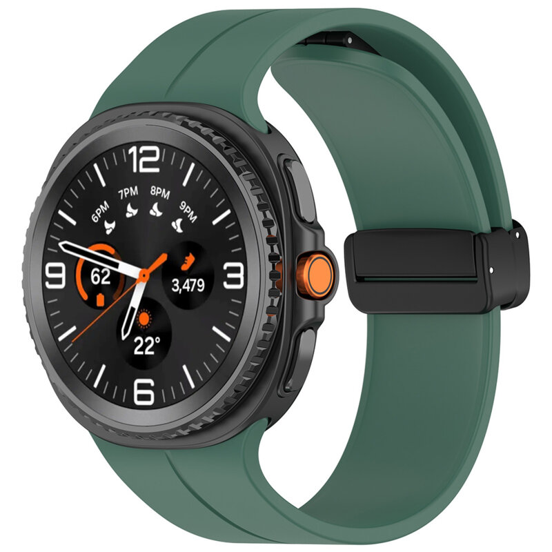 Curea Samsung Galaxy Watch8 Classic Techsuit, verde inchis, W011