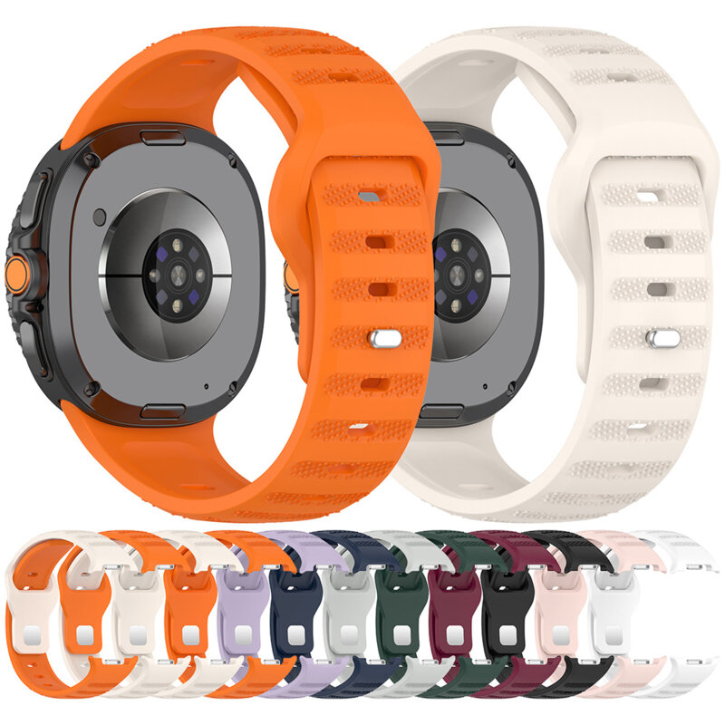 Curea Samsung Galaxy Watch8 44mm Techsuit, portocaliu, W050
