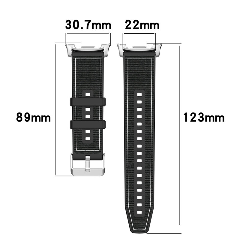 Curea Samsung Galaxy Watch8 44mm Techsuit, negru, W051