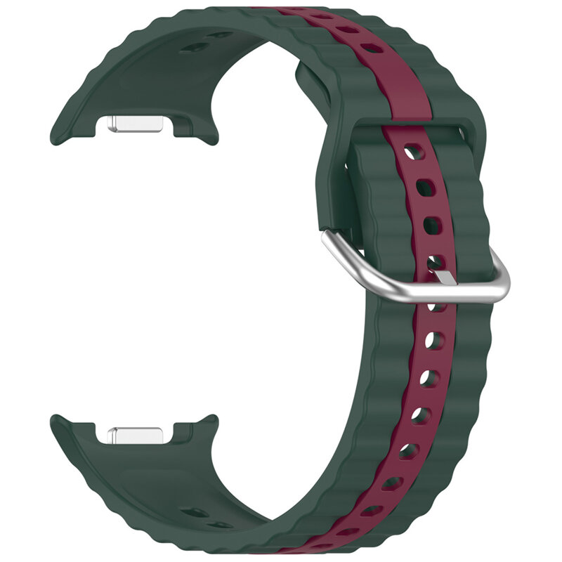Curea Samsung Galaxy Watch8 Classic Techsuit, verde inchis, W078