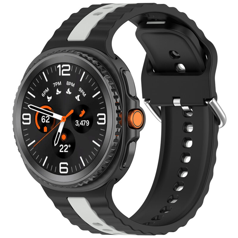 Curea Samsung Galaxy Watch8 Classic Techsuit, negru rugged, W078