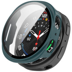 [Pachet 360°] Husa + folie Samsung Galaxy Watch8 44mm Techsuit Defense, verde inchis