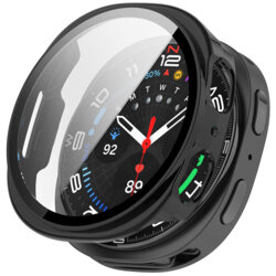 [Pachet 360°] Husa + folie Samsung Galaxy Watch8 44mm Techsuit Defense, negru mat