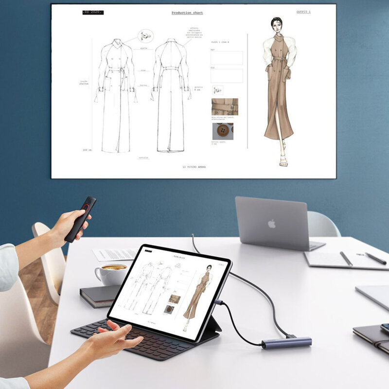 Hub Type-C la 2x USB, Type-C, HDMI, RJ45 Gigabit Ugreen, 10919