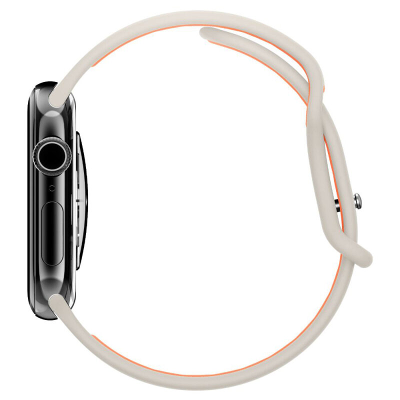Curea Apple Watch 1 38mm Spigen Nano Pop, bej / portocaliu