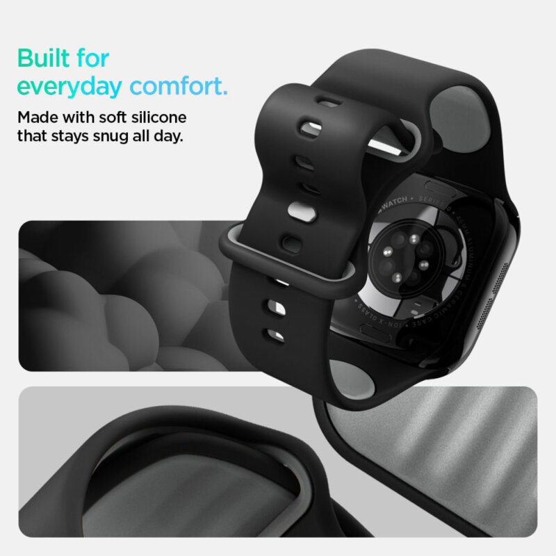 Curea Apple Watch 3 42mm Spigen Nano Pop, negru