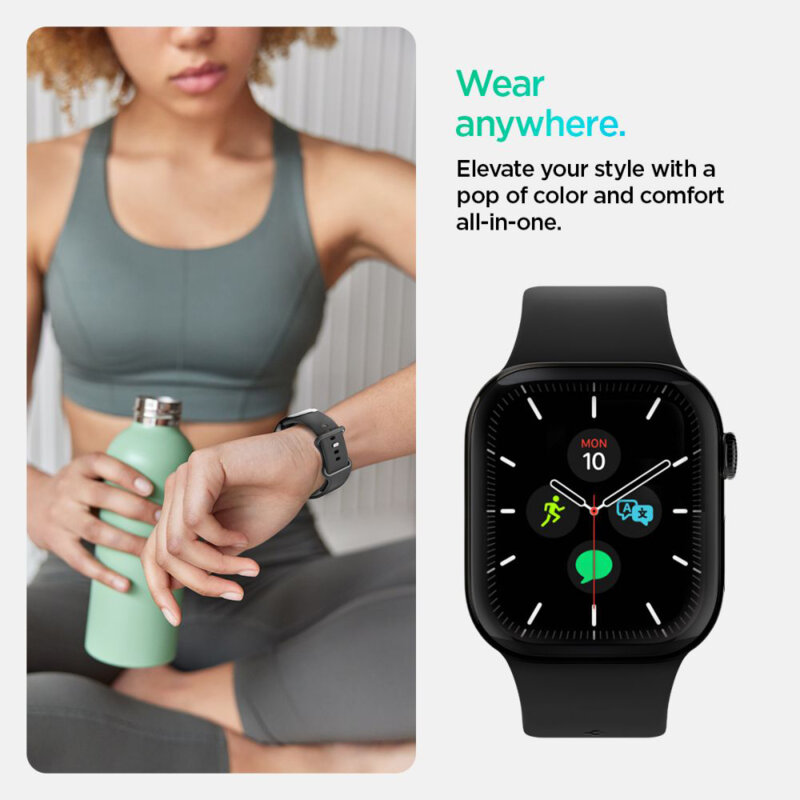 Curea Apple Watch 3 42mm Spigen Nano Pop, negru
