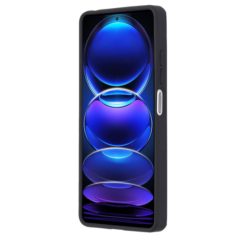 Husa Xiaomi Redmi Note 12 Pro+ Techsuit Glinth cu inel suport stand magnetic, negru