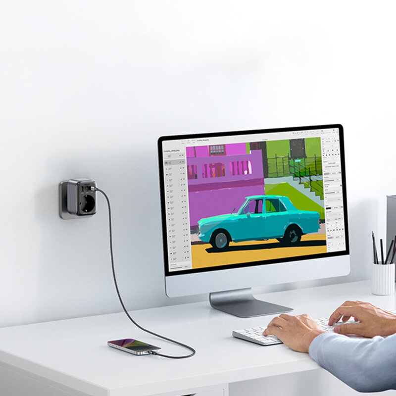 Incarcator priza de perete USB, tip C, AC, 30W Ugreen, CD314