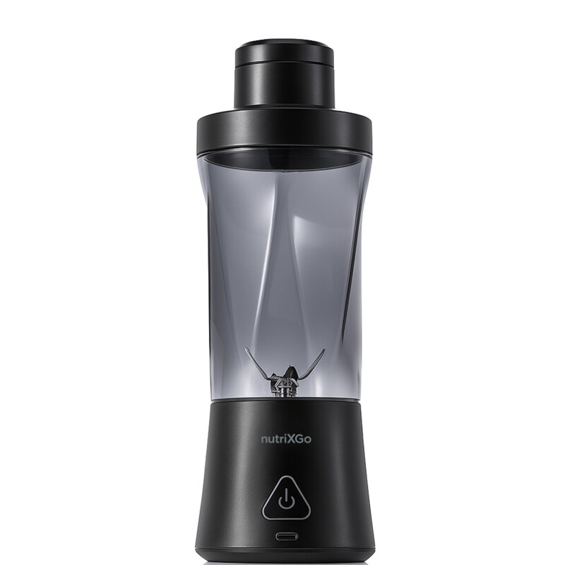 Blender portabil pentru smoothie 700ml Techsuit nutriXGo BP1, negru