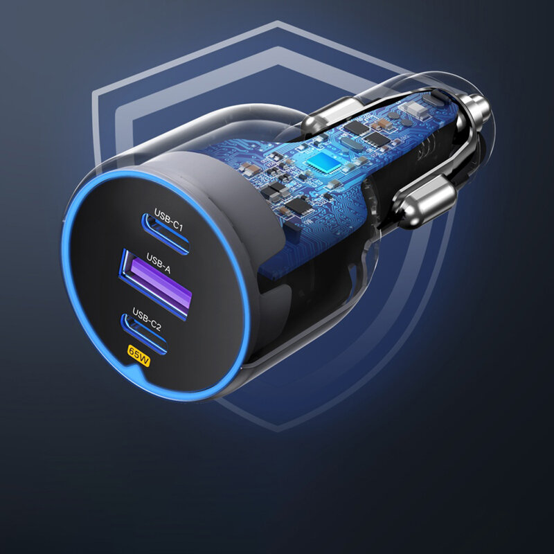 Incarcator auto USB, 2x Type-C Fast Charge Ugreen, 35024