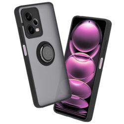 Husa Xiaomi Redmi Note 12 Pro 5G Techsuit Glinth cu inel suport stand magnetic, negru