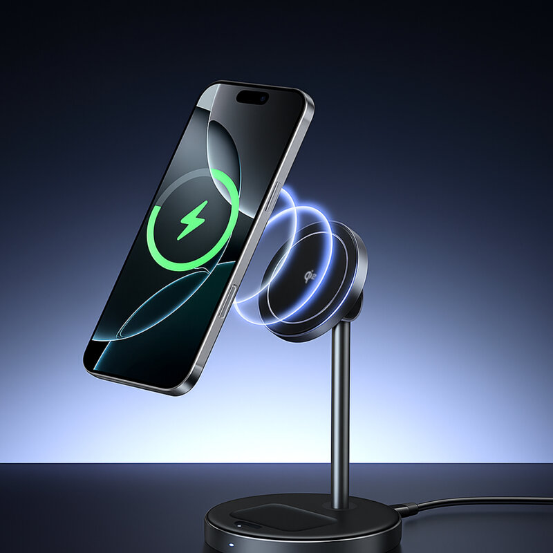 Incarcator wireless 2in1 Apple telefon + casti Ugreen, 20W, negru, 45382