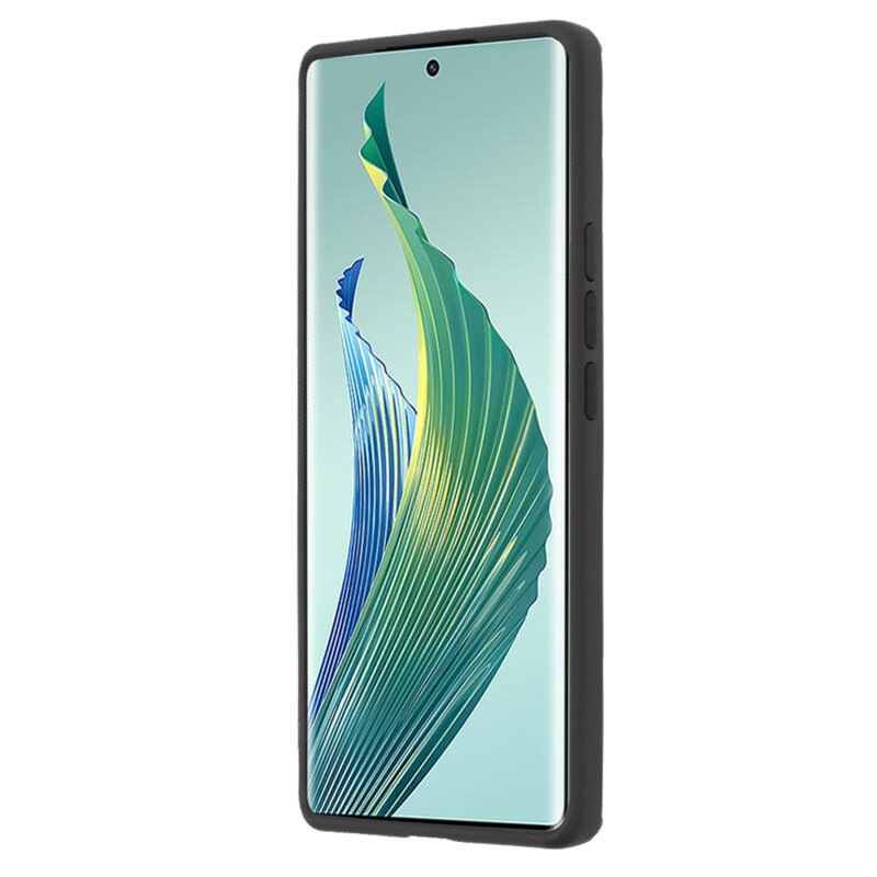 Husa Honor Magic5 Lite Techsuit Glinth cu inel suport stand magnetic, negru