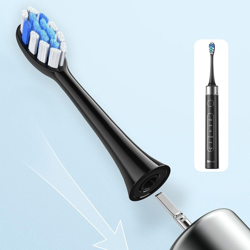 Capete interschimbabile pentru periuta Bitvae BVS2, negru, GCS2