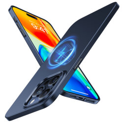 Husa iPhone 15 Pro Max Torras OriginFit-Mag Series, albastru