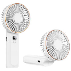 Ventilator de mana portabil premium Type-C Techsuit M12, alb