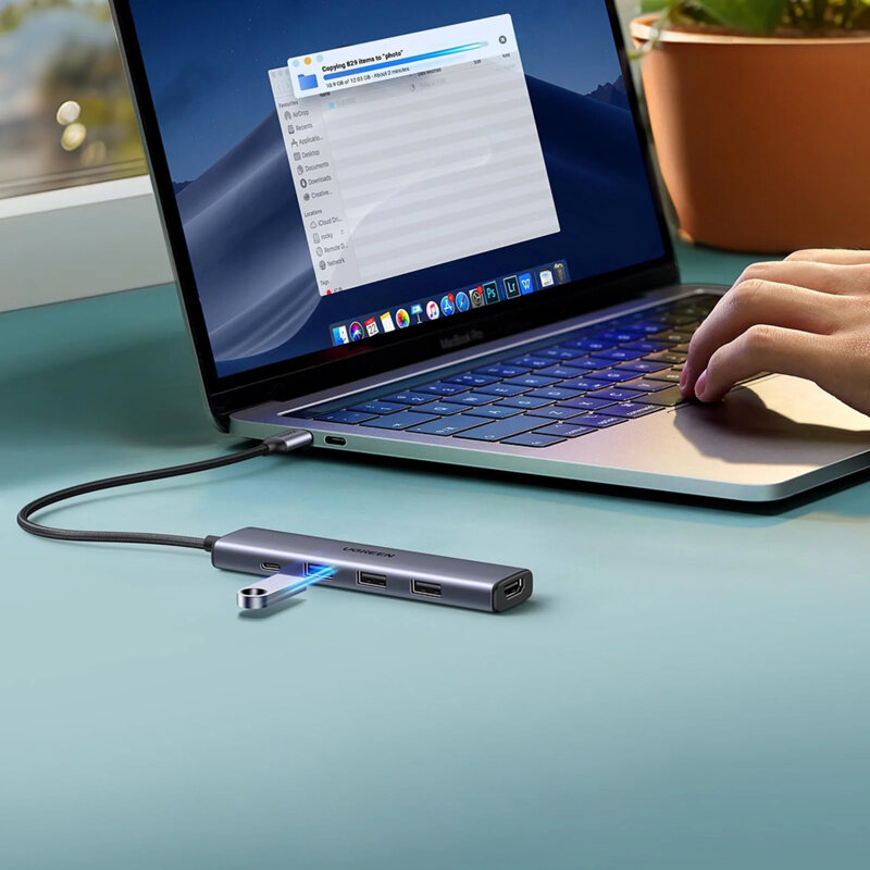 Hub 5in1 Type-C la 3x USB, HDMI, USB-C Ugreen, 4K, PD100W, 15495
