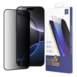 Folie sticla iPhone 16 Pro Max Dux Ducis Tempered Glass Privacy, negru