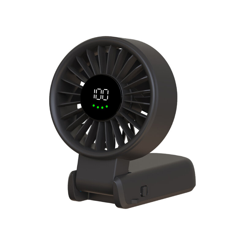 Ventilator de mana portabil premium Type-C Techsuit A10, negru