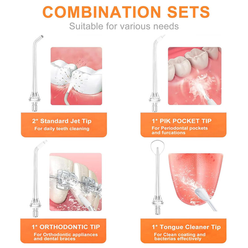 Rezerve multifunctionale pentru flosser bucal Bitvae C2/F30/205, alb