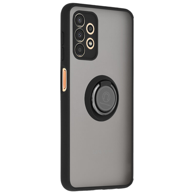 Husa Samsung Galaxy A13 4G Techsuit Glinth cu inel suport stand magnetic, negru