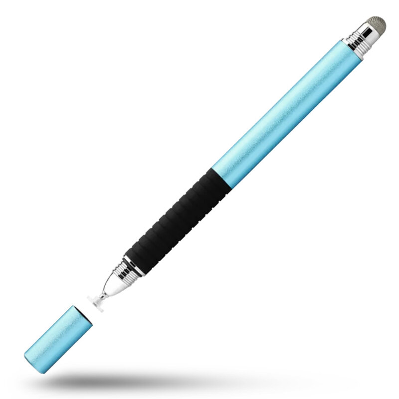 Stylus Pen Techsuit, 2in1 Universal, Android, iOS, Albastru Deschis, JC02