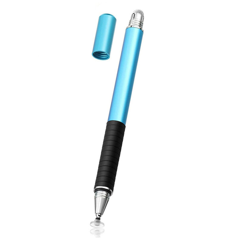 Stylus Pen Techsuit, 2in1 Universal, Android, iOS, Albastru Deschis, JC02