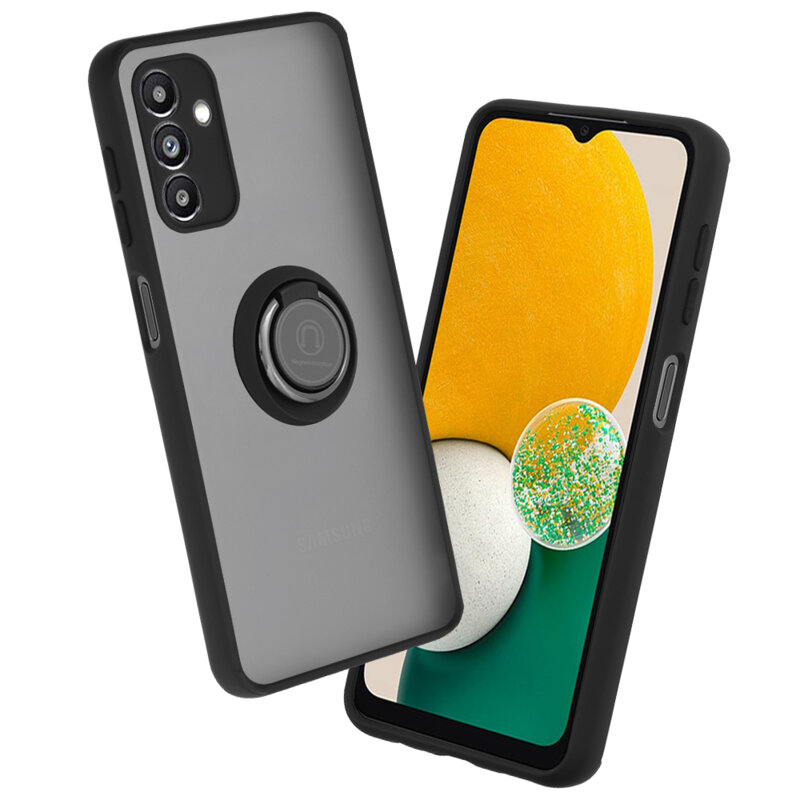 Husa Samsung Galaxy A13 5G Techsuit Glinth cu inel suport stand magnetic, negru