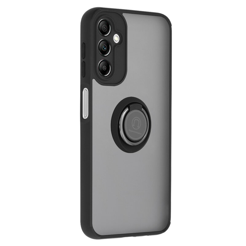 Husa Samsung Galaxy A14 5G Techsuit Glinth cu inel suport stand magnetic, negru