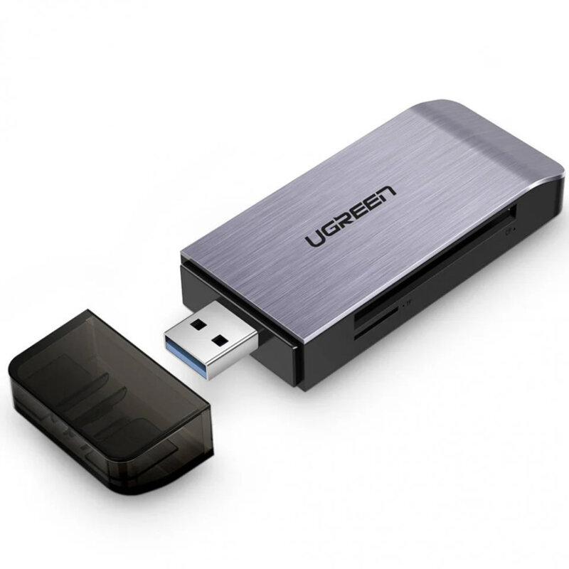 Card reader USB la SD/TF/CF/MS Ugreen, 5Gbps, gri, 50541