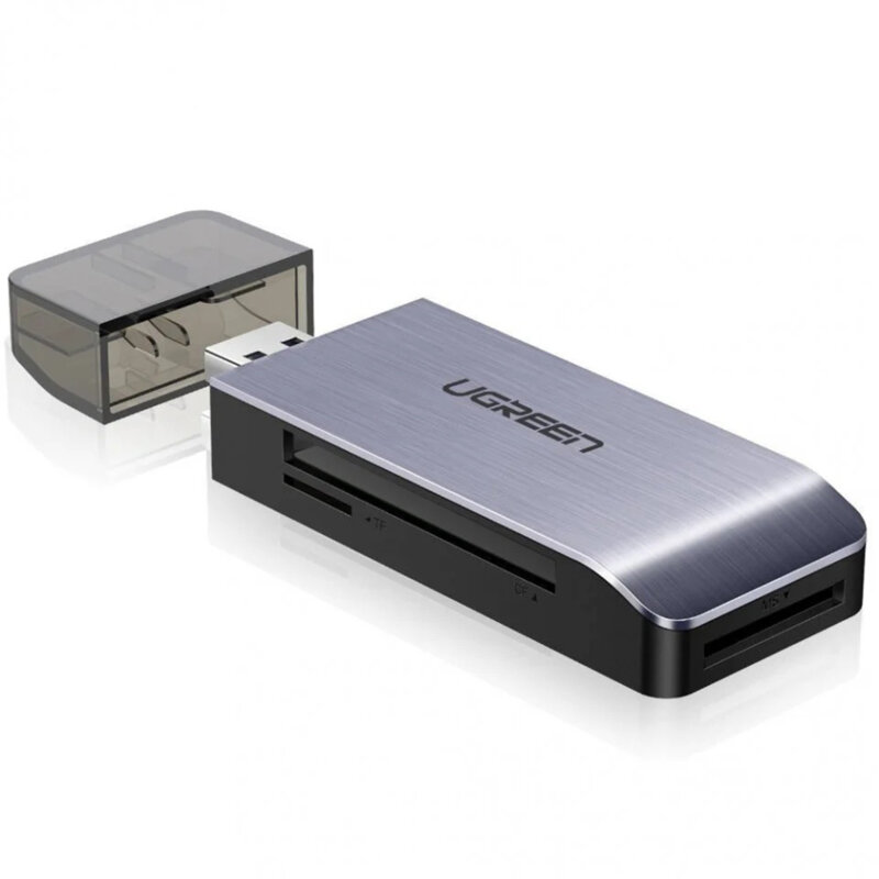 Card reader USB la SD/TF/CF/MS Ugreen, 5Gbps, gri, 50541