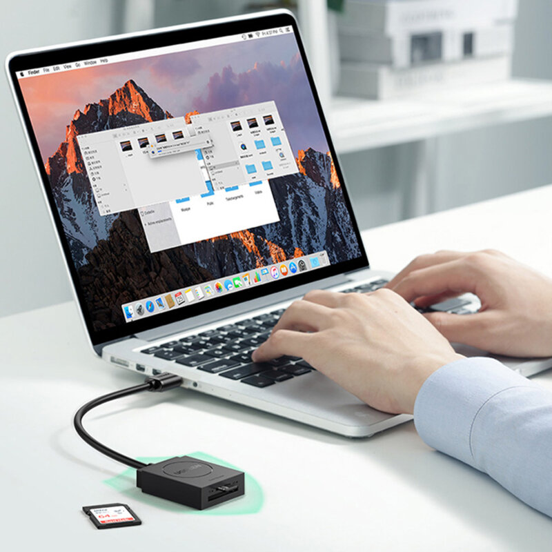 Adaptor USB, card reader SD/MicroSD 5Gbps Ugreen, negru, 20250