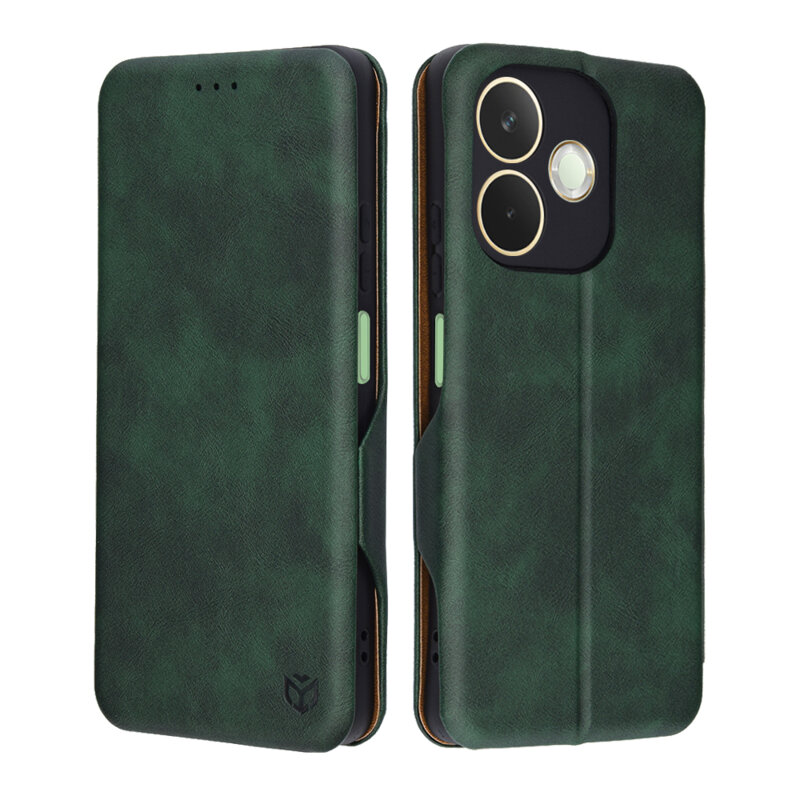 Husa 360° Oppo A5 Pro 4G Techsuit Safe Wallet Plus, verde